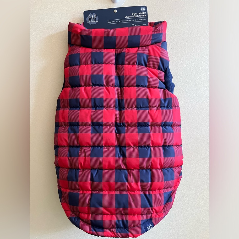 GAP Jacket with Knit Banding, Collar and Decorative Zipper.